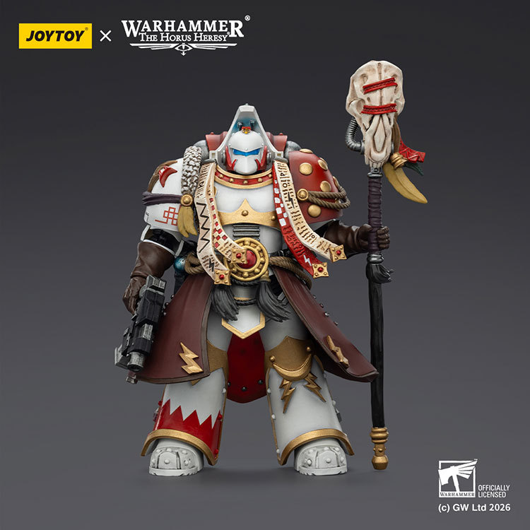 White Scars Stormseer Consul with Force Staff and Bolt Pistol