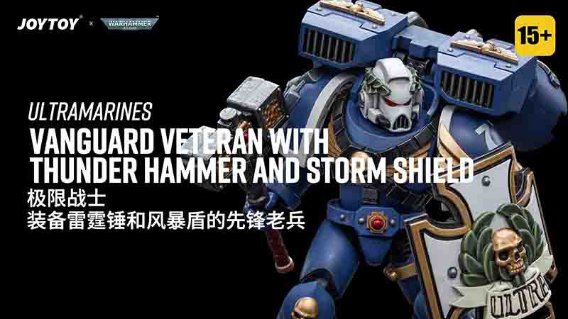 Ultramarines Vanguard Veteran with Thunder Hammer and Storm Shield
