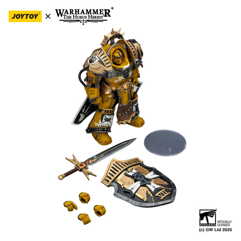 Imperial Fists Legion Praetorin Tartaros Terminator Armour with Power Sword and Vigil Storm Shield
