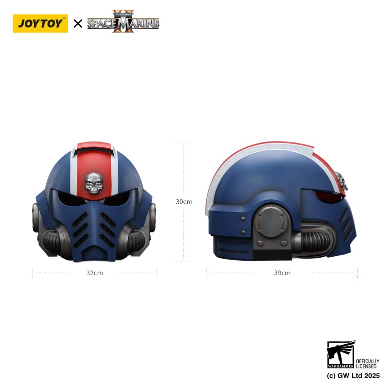 Ultramarines Lieutenant Titus' MkX Helmet