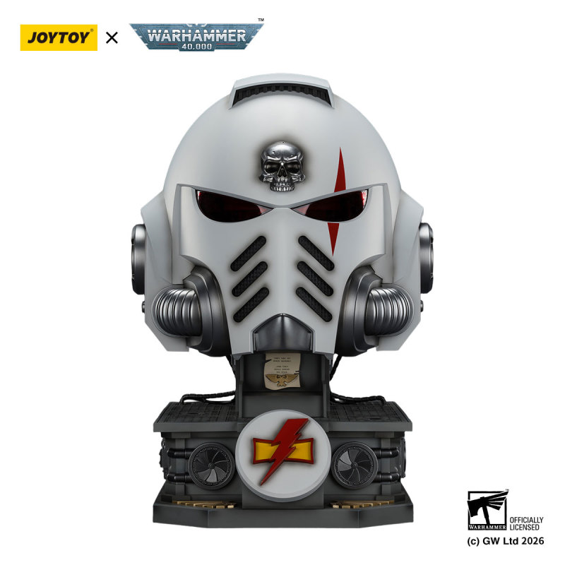 White Scars MkX Helmet & Display Stand