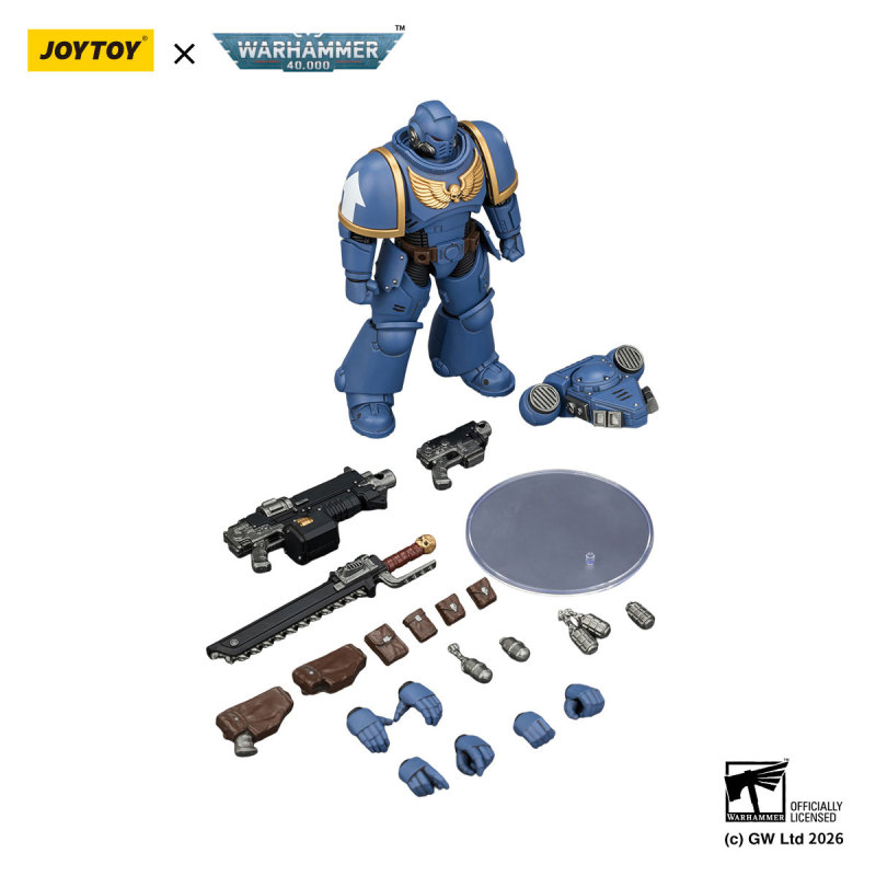 Ultramarines Intercessor with Bolt Rifle, Bolt Pistol and Chainsword