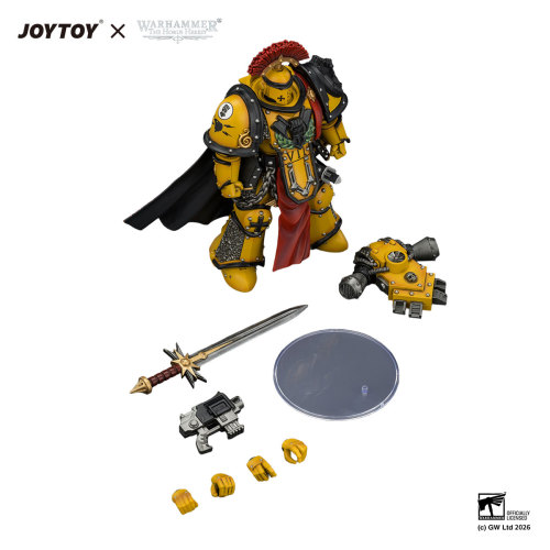 Imperial Fists Legion Praetor in Mk III Armour with Power Sword and Bolt Pistol