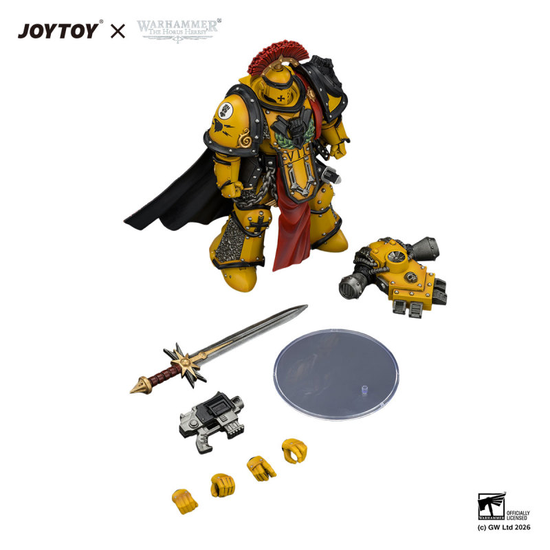 Imperial Fists Legion Praetor in Mk III Armour with Power Sword and Bolt Pistol