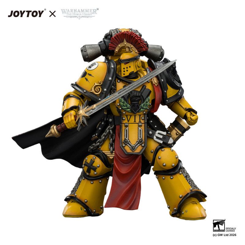 Imperial Fists Legion Praetor in Mk III Armour with Power Sword and Bolt Pistol