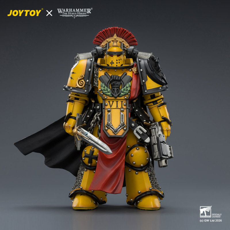 Imperial Fists Legion Praetor in Mk III Armour with Power Sword and Bolt Pistol