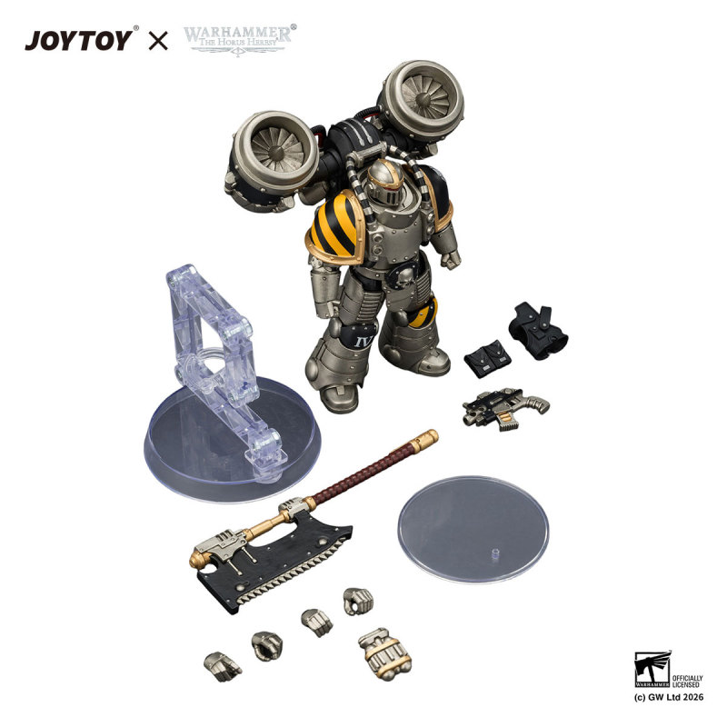 Iron Warriors Mkll Assault Legionary 2 with Bolt pistol & Heavy chain axe
