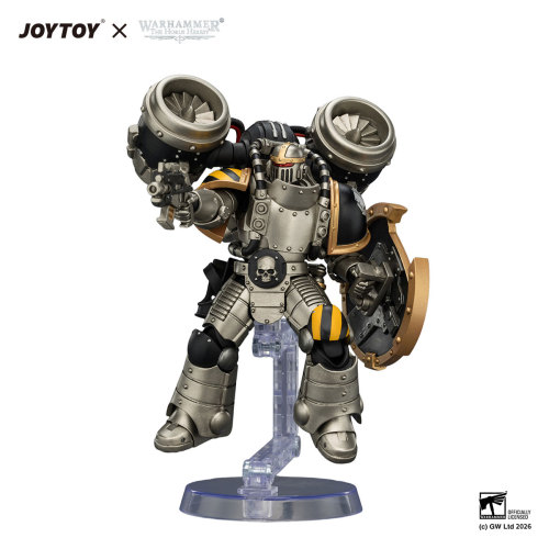 Iron Warriors Mkll Assault Legionary 1 with Bolt pistol,Chain axe & Combat shield