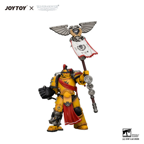 Imperial Fists Herald Consul with Icon of Allegiance, Bolt Pistol and Power Fist